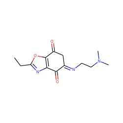 CCc1nc2c(o1)C(=O)C/C(=N\CCN(C)C)C2=O ZINC000028563125