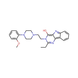 CCc1nc2c3ccccc3nc-2c(O)n1CCN1CCN(c2ccccc2OC)CC1 ZINC000102209099