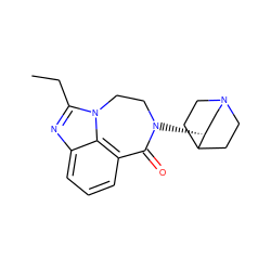 CCc1nc2cccc3c2n1CCN([C@@H]1CN2CCC1CC2)C3=O ZINC000166653658