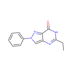 CCc1nc2cn(-c3ccccc3)nc2c(=O)[nH]1 ZINC000045321478