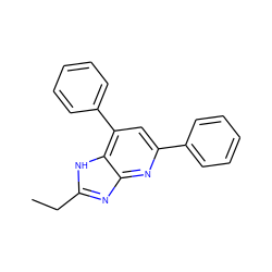 CCc1nc2nc(-c3ccccc3)cc(-c3ccccc3)c2[nH]1 ZINC000028603972