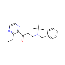 CCc1nccnc1C(=O)CCN(Cc1ccccc1)C(C)(C)C ZINC000045366641