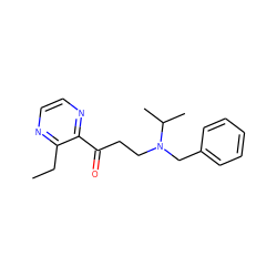 CCc1nccnc1C(=O)CCN(Cc1ccccc1)C(C)C ZINC000045337167