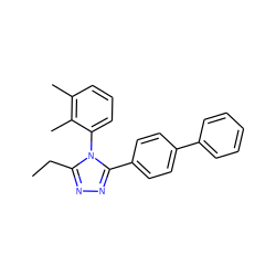 CCc1nnc(-c2ccc(-c3ccccc3)cc2)n1-c1cccc(C)c1C ZINC000096283516