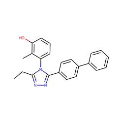 CCc1nnc(-c2ccc(-c3ccccc3)cc2)n1-c1cccc(O)c1C ZINC000096283513