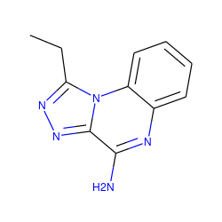 CCc1nnc2c(N)nc3ccccc3n12 ZINC000026379060