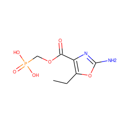 CCc1oc(N)nc1C(=O)OCP(=O)(O)O ZINC000164574451