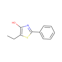 CCc1sc(-c2ccccc2)nc1O ZINC000013822592