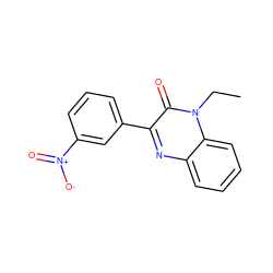 CCn1c(=O)c(-c2cccc([N+](=O)[O-])c2)nc2ccccc21 ZINC001772618023