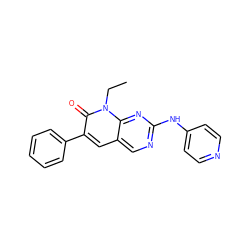 CCn1c(=O)c(-c2ccccc2)cc2cnc(Nc3ccncc3)nc21 ZINC000003832231