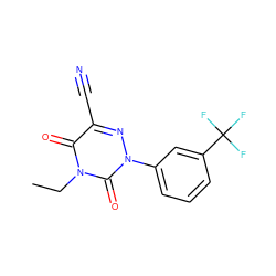 CCn1c(=O)c(C#N)nn(-c2cccc(C(F)(F)F)c2)c1=O ZINC000001418841