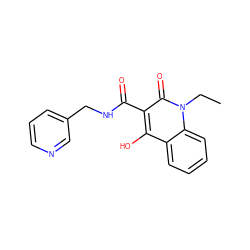 CCn1c(=O)c(C(=O)NCc2cccnc2)c(O)c2ccccc21 ZINC000100504451