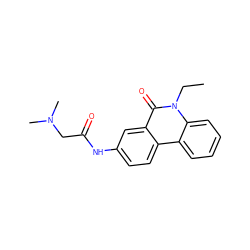 CCn1c(=O)c2cc(NC(=O)CN(C)C)ccc2c2ccccc21 ZINC000013490275