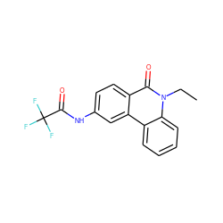 CCn1c(=O)c2ccc(NC(=O)C(F)(F)F)cc2c2ccccc21 ZINC000003961192