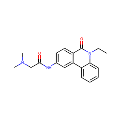 CCn1c(=O)c2ccc(NC(=O)CN(C)C)cc2c2ccccc21 ZINC000003961189