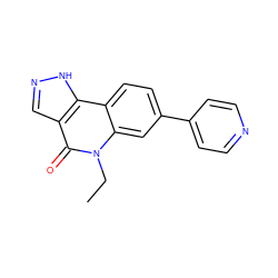 CCn1c(=O)c2cn[nH]c2c2ccc(-c3ccncc3)cc21 ZINC000204967313