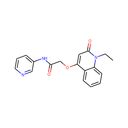 CCn1c(=O)cc(OCC(=O)Nc2cccnc2)c2ccccc21 ZINC000004056970