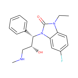 CCn1c(=O)n([C@@H](c2ccccc2)[C@H](O)CNC)c2cc(F)ccc21 ZINC000035949968