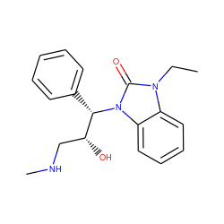 CCn1c(=O)n([C@@H](c2ccccc2)[C@H](O)CNC)c2ccccc21 ZINC000043023916