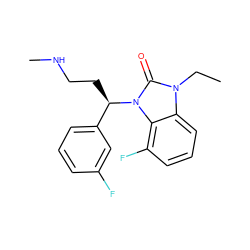 CCn1c(=O)n([C@H](CCNC)c2cccc(F)c2)c2c(F)cccc21 ZINC000034986676