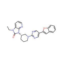 CCn1c(=O)n([C@H]2CCCN(c3ncc(-c4cc5ccccc5o4)cn3)C2)c2ncccc21 ZINC000071329541