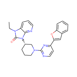 CCn1c(=O)n([C@H]2CCCN(c3nccc(-c4cc5ccccc5o4)n3)C2)c2ncccc21 ZINC000071316329