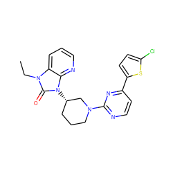 CCn1c(=O)n([C@H]2CCCN(c3nccc(-c4ccc(Cl)s4)n3)C2)c2ncccc21 ZINC000071330026