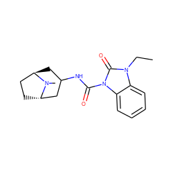 CCn1c(=O)n(C(=O)NC2C[C@@H]3CC[C@@H](C2)N3C)c2ccccc21 ZINC000100057194