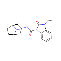 CCn1c(=O)n(C(=O)NC2C[C@@H]3CC[C@H](C2)N3C)c2ccccc21 ZINC000000004620