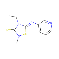 CCn1c(=S)n(C)s/c1=N\c1cccnc1 ZINC000014945912