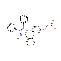 CCn1c(-c2ccccc2-c2cccc(OCC(=O)O)c2)nc(-c2ccccc2)c1-c1ccccc1 ZINC000001549391