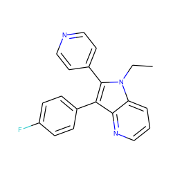 CCn1c(-c2ccncc2)c(-c2ccc(F)cc2)c2ncccc21 ZINC000013528372