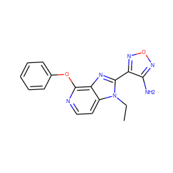 CCn1c(-c2nonc2N)nc2c(Oc3ccccc3)nccc21 ZINC000028464232