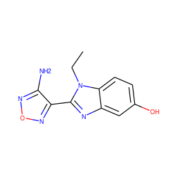 CCn1c(-c2nonc2N)nc2cc(O)ccc21 ZINC000028459822