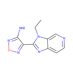 CCn1c(-c2nonc2N)nc2ccncc21 ZINC000028398044