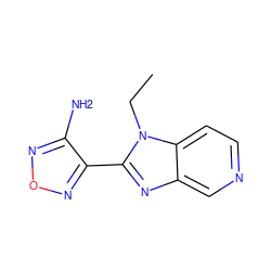 CCn1c(-c2nonc2N)nc2cnccc21 ZINC000013981024