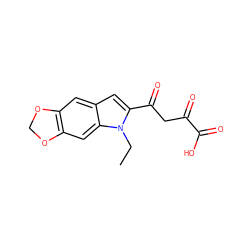 CCn1c(C(=O)CC(=O)C(=O)O)cc2cc3c(cc21)OCO3 ZINC000101013990