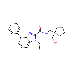 CCn1c(C(=O)NCC2(CO)CCCC2)nc2c(-c3ccccc3)cccc21 ZINC000103258727