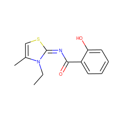 CCn1c(C)cs/c1=N/C(=O)c1ccccc1O ZINC000102929374