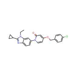 CCn1c(C2CC2)nc2ccc(-n3ccc(OCc4ccc(Cl)cc4)cc3=O)cc21 ZINC000223476588