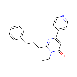 CCn1c(CCCc2ccccc2)nc(-c2ccncc2)cc1=O ZINC000033993103