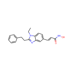 CCn1c(CCc2ccccc2)nc2cc(/C=C/C(=O)NO)ccc21 ZINC000036375151