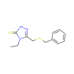 CCn1c(CSCc2ccccc2)n[nH]c1=S ZINC000006574365