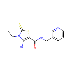 CCn1c(N)c(C(=O)NCc2cccnc2)sc1=S ZINC000000203977