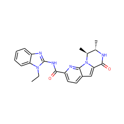 CCn1c(NC(=O)c2ccc3cc4n(c3n2)[C@@H](C)[C@H](C)NC4=O)nc2ccccc21 ZINC000148451620