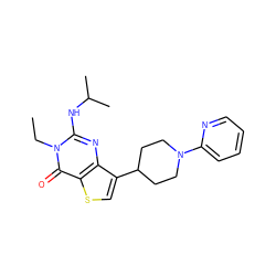 CCn1c(NC(C)C)nc2c(C3CCN(c4ccccn4)CC3)csc2c1=O ZINC000299868551