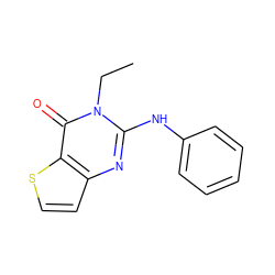 CCn1c(Nc2ccccc2)nc2ccsc2c1=O ZINC000299820592