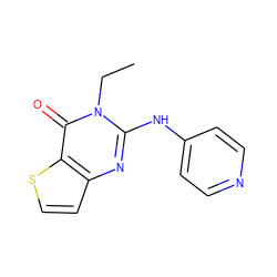 CCn1c(Nc2ccncc2)nc2ccsc2c1=O ZINC000299823767