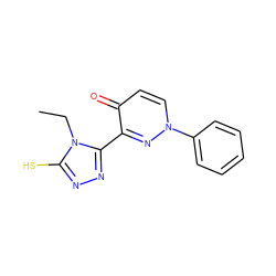 CCn1c(S)nnc1-c1nn(-c2ccccc2)ccc1=O ZINC000005679299