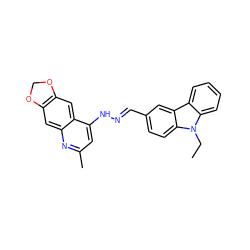 CCn1c2ccccc2c2cc(/C=N/Nc3cc(C)nc4cc5c(cc34)OCO5)ccc21 ZINC000005392935